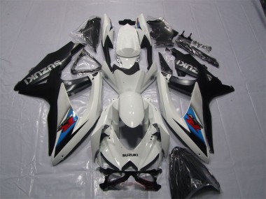 Kits Carenagem Moto Suzuki GSXR 1000 2007-2008 - Branco Azul Preto Vermelho