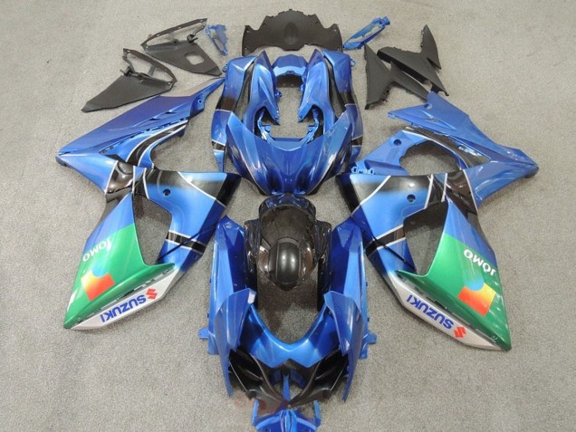 Carenagens Moto Suzuki GSXR 1000 2009-2016 - Azul Verde JOMO
