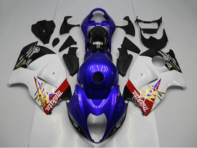 Carenagem Moto Suzuki GSXR 1300 Hayabusa 1996-2007 - Azul Branco