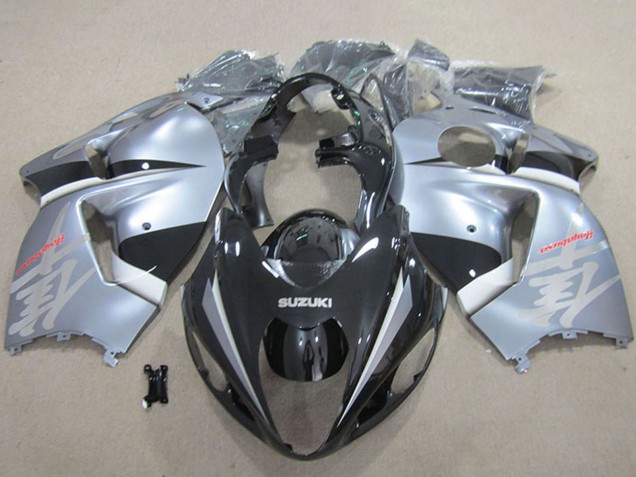 Carenagens Moto Suzuki GSXR 1300 Hayabusa 1996-2007 - Preto Fosco Prata