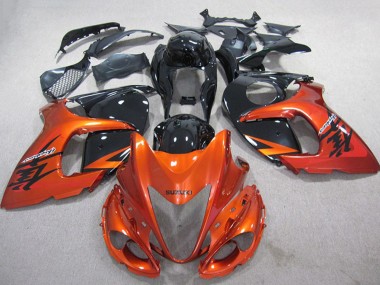 Carenagens Moto Suzuki GSXR 1300 Hayabusa 2008-2020 - Laranja Preto