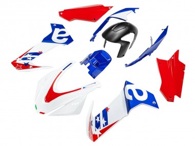 Carenagem Moto Aprilia RS660 2020-2024 - Branco Azul Vermelho