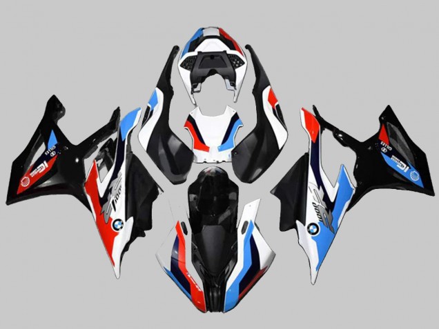 Kits Carenagem Moto BMW S1000RR 2019-2022 - Preto Vermelho Azul Branco