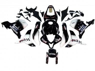 Carenagens Moto Honda CBR600RR 2009-2012 - Preto Brilhante Branco West