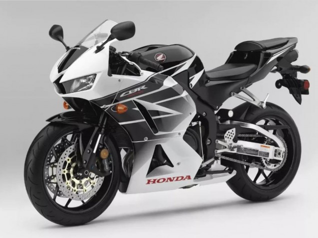 Carenagens Moto Honda CBR600RR 2013-2026 - Branco Preto