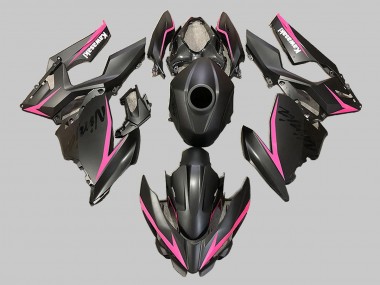 Carenagens Moto Kawasaki EX400 2018-2024 - Preto Fosco Rosa