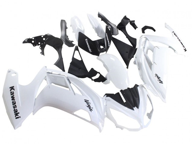 Carenagens Moto Kawasaki EX650 2012-2016 - Branco Preto