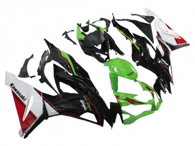 Carenagens Moto Kawasaki ZX6R 2019-2022 - Verde Preto Brilhante Branco Vermelho
