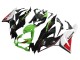 Carenagens Moto Kawasaki ZX6R 2019-2022 - Verde Preto Brilhante Branco Vermelho