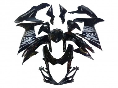 Carenagens Moto Suzuki GSXR 600/750 2011-2024 - Preto Brilhante Prata