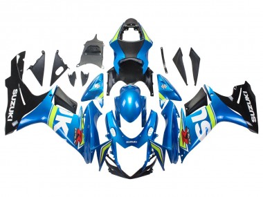 Carenagens Moto Suzuki GSXR 600/750 2011-2024 - Azul Branco Verde Preto