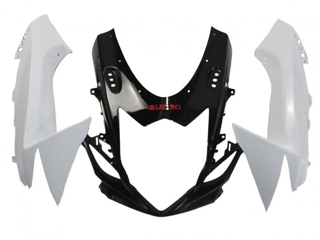 Carenagens Moto Suzuki GSXR 600/750 2011-2024 - Branco Preto Brilhante