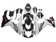 Carenagens Moto Suzuki GSXR 600/750 2011-2024 - Branco Preto Brilhante