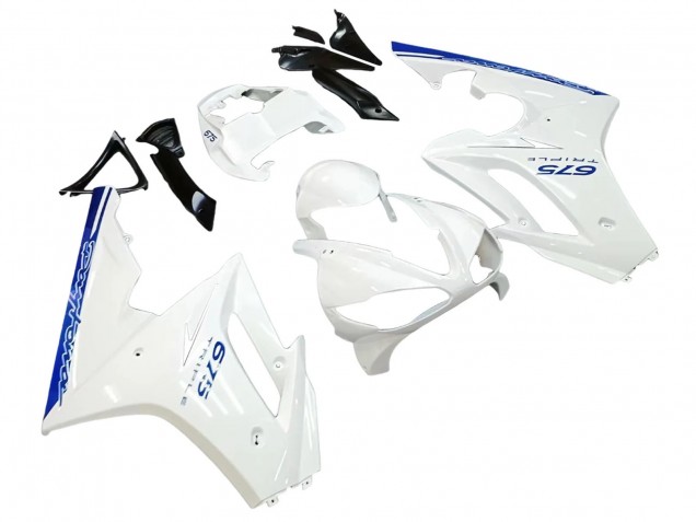 Carenagens Moto Triumph Daytona 675 2006-2008 - Branco Azul