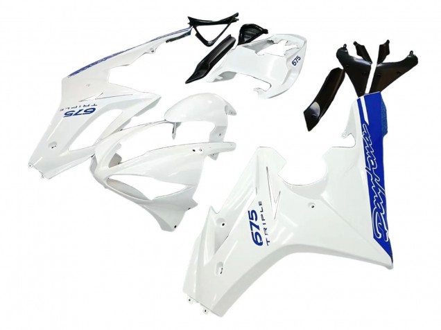 Carenagens Moto Triumph Daytona 675 2006-2008 - Branco Azul