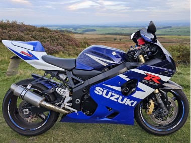 Carenagens Moto Suzuki GSXR 600 2004-2005 - Azul Branco Vermelho