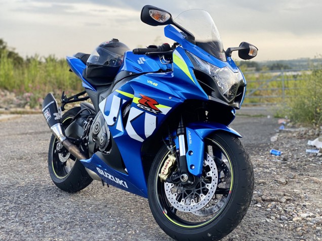 Carenagens Moto Suzuki GSXR 1000 2009-2016 - Azul Verde Branco