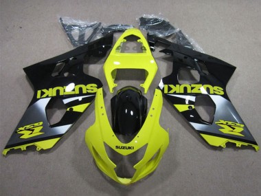 Carenagens Moto Suzuki GSXR 600 2004-2005 - Amarelo Prata Preto Brilhante