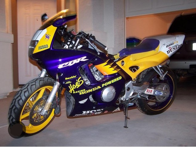 Carenagens Moto Honda CBR600 F3 1995-1996 - Amarelo Prata Azul