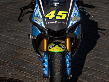 Carenagens Moto Yamaha YZF R1 2015-2019 - Azul Amarelo Tubarão