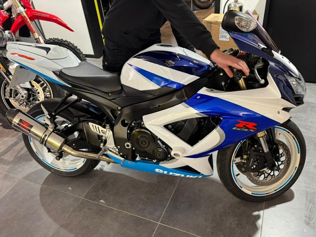 Carenagens Moto Suzuki GSXR 600/750 2008-2010 - Branco Azul Vermelho