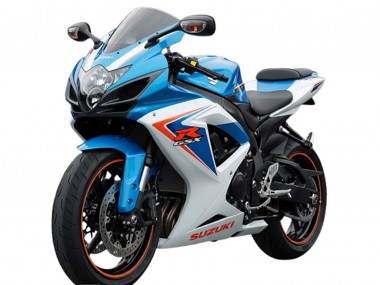 Carenagens Moto Suzuki GSXR 600 2006-2007 - Branco Azul Vermelho
