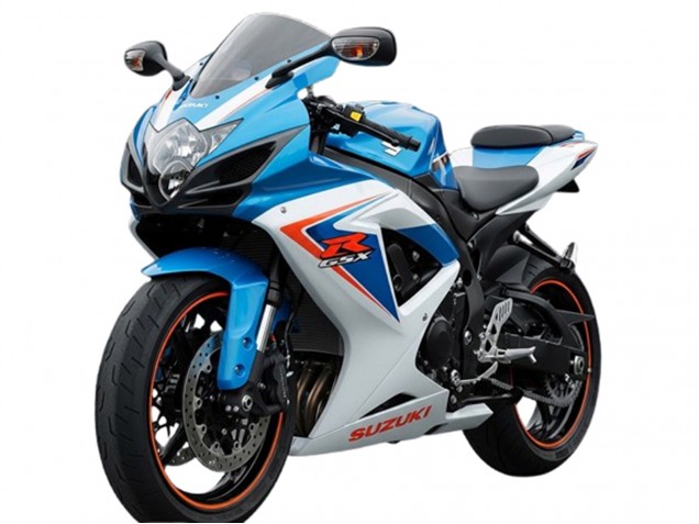 Carenagens Moto Suzuki GSXR 600 2006-2007 - Branco Azul Vermelho