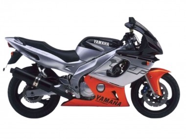 Carenagens Moto Yamaha YZF600R Thundercat 1996-2007 - Cinzento Laranja Preto