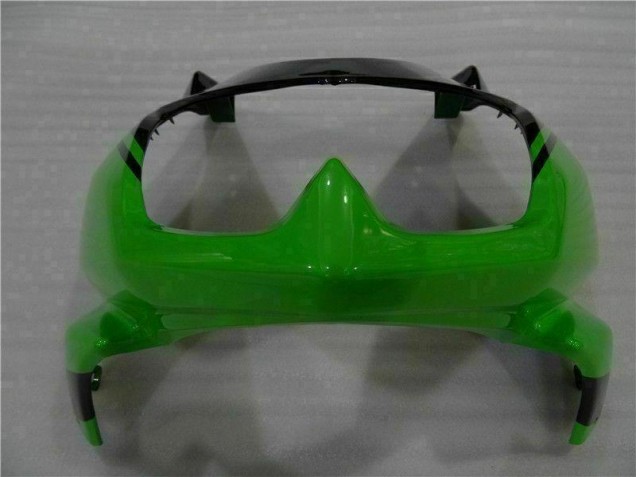 Moto Plástico EX250 08-12 - Preto Verde Moto Plástico EX250 08-12 - Preto Verde