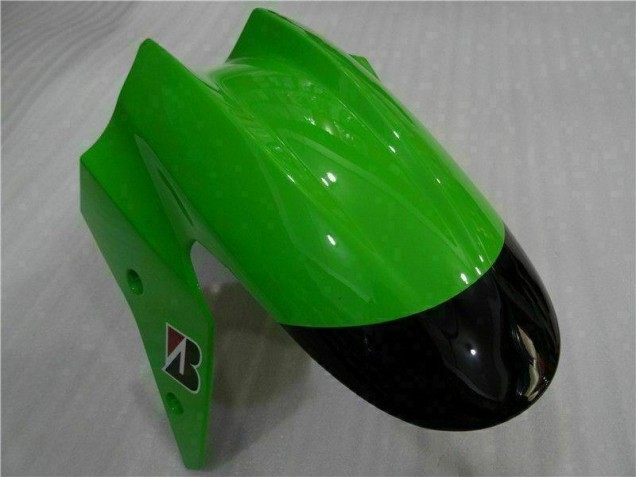 Moto Plástico EX250 08-12 - Preto Verde Moto Plástico EX250 08-12 - Preto Verde