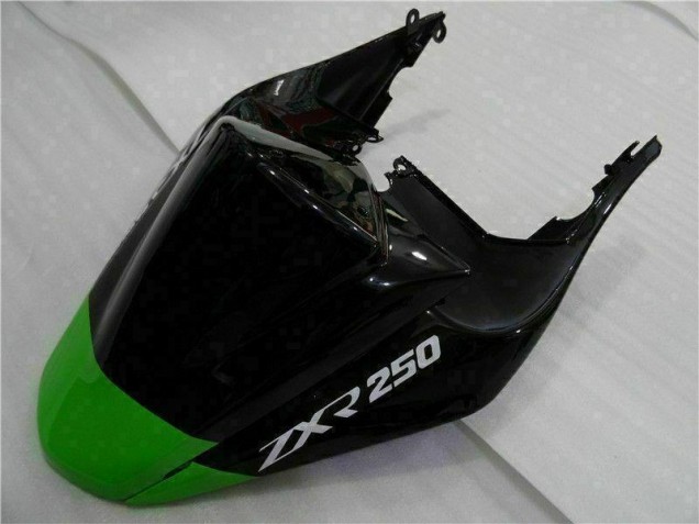 Moto Plástico EX250 08-12 - Preto Verde Moto Plástico EX250 08-12 - Preto Verde