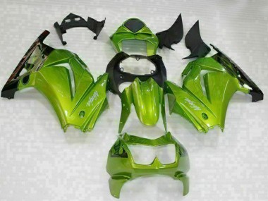 Moto Plástico EX250 08-12 - Verde Preto