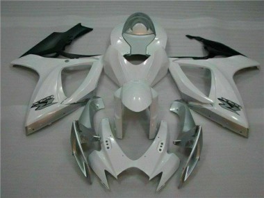 Moto Plástico GSXR 600 / 750 K6 06-07 - Branco Prata