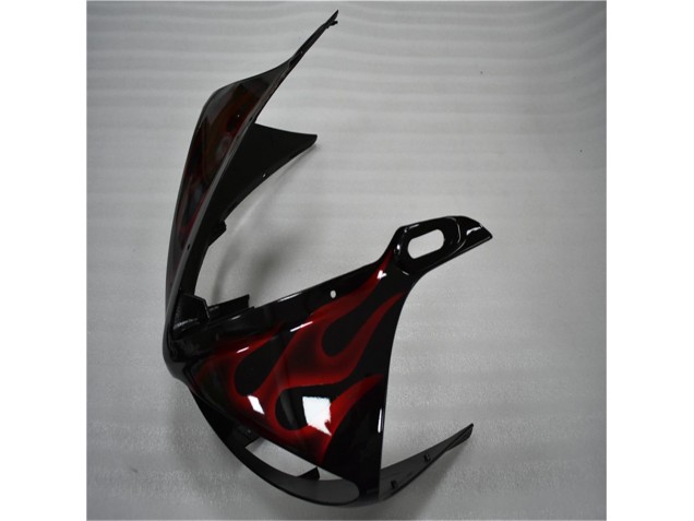 Moto Plástico R6 03-05 - Preto Vermelho Chama