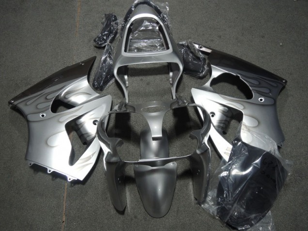 Moto Plástico ZX6R 00-02 - Prata Chama Moto Plástico ZX6R 00-02 - Prata Chama