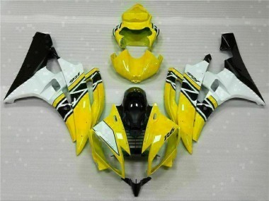 Moto Plásticos R6 06-07 - Amarelo Branco Preto
