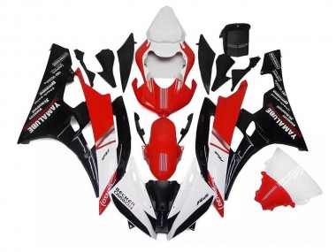 Moto Plásticos R6 06-07 - Branco Vermelho Preto