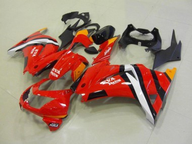 Moto Plásticos ZX 250R 08-12 - Vermelho Preto